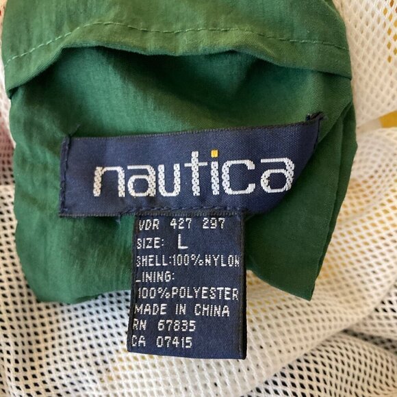 Mens Nautica Colorblock Swim Trunks Red Blue Yellow Green L - Picture 6 of 6
